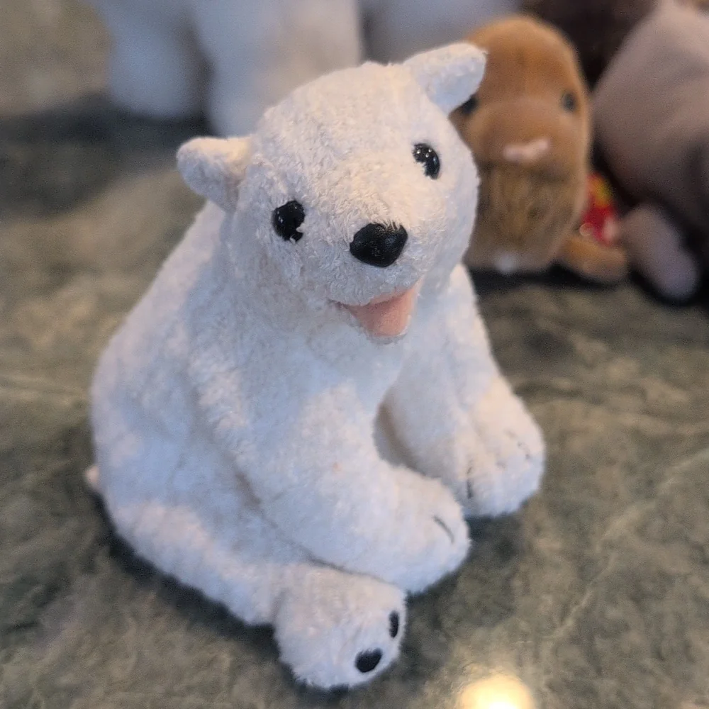 Beanie (6) Bundle And A Larger Polar Bear